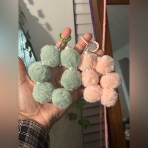 Pom Pom keychains
